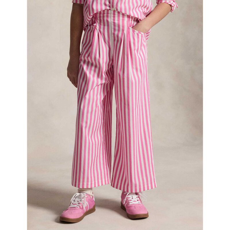 Polo Ralph Lauren Striped Poplin Wide-Leg Pant 7-10Y image number 1